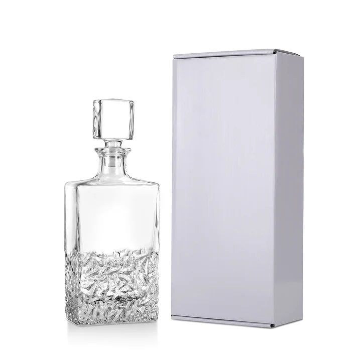 Decantador de whisky rectangular de 750 ml