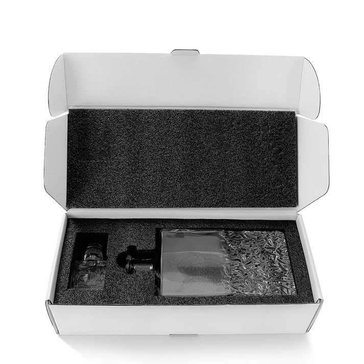Decantador de whisky rectangular de 750 ml