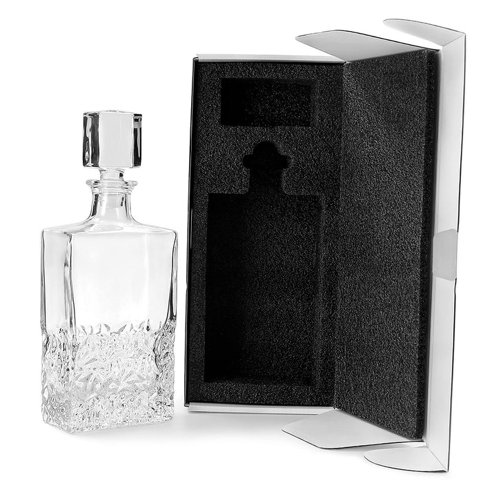 Decantador de whisky rectangular de 750 ml