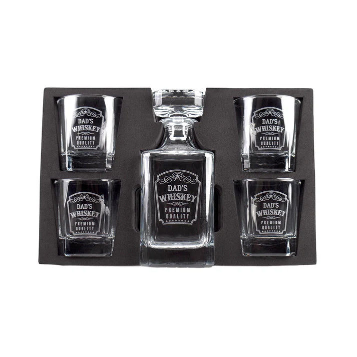 Set de decantador de whisky – 5 pzas.