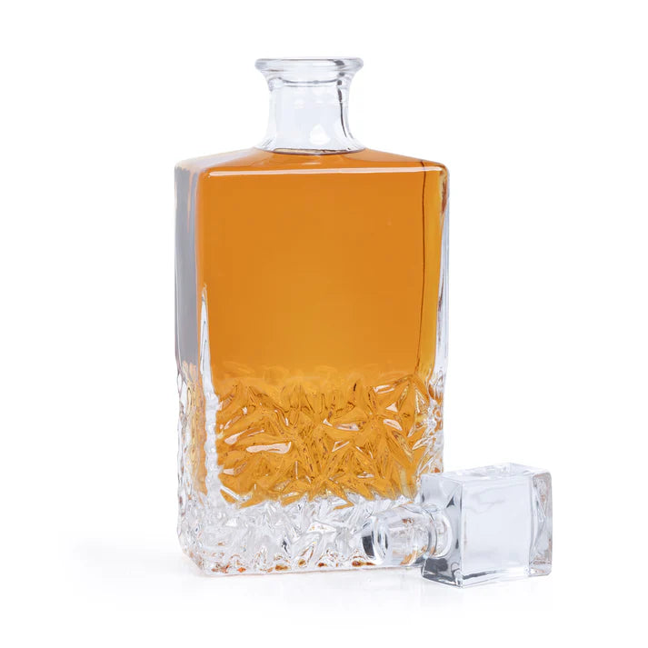 Decantador de whisky rectangular de 750 ml