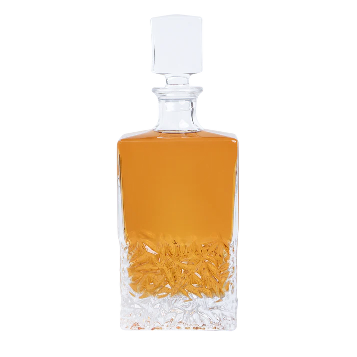 Decantador de whisky rectangular de 750 ml