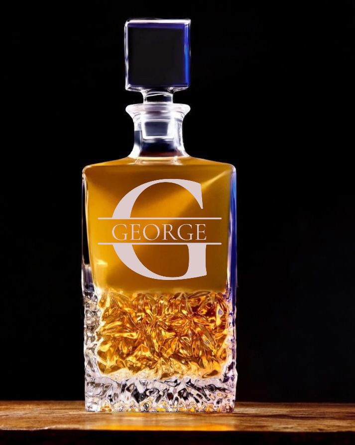 Decantador de whisky rectangular de 750 ml