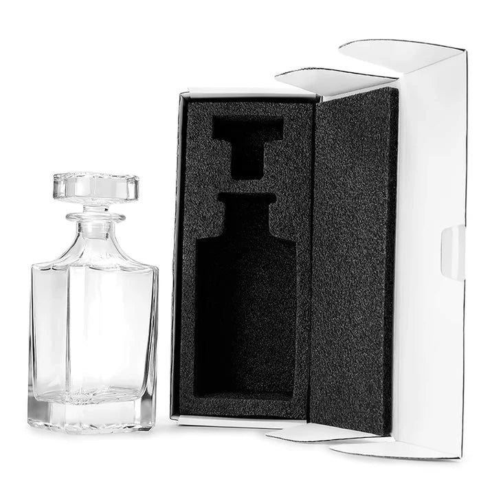 Decantador de whisky cuadrado de 750 ml