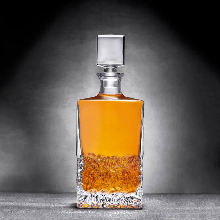 Decantador de whisky rectangular de 750 ml