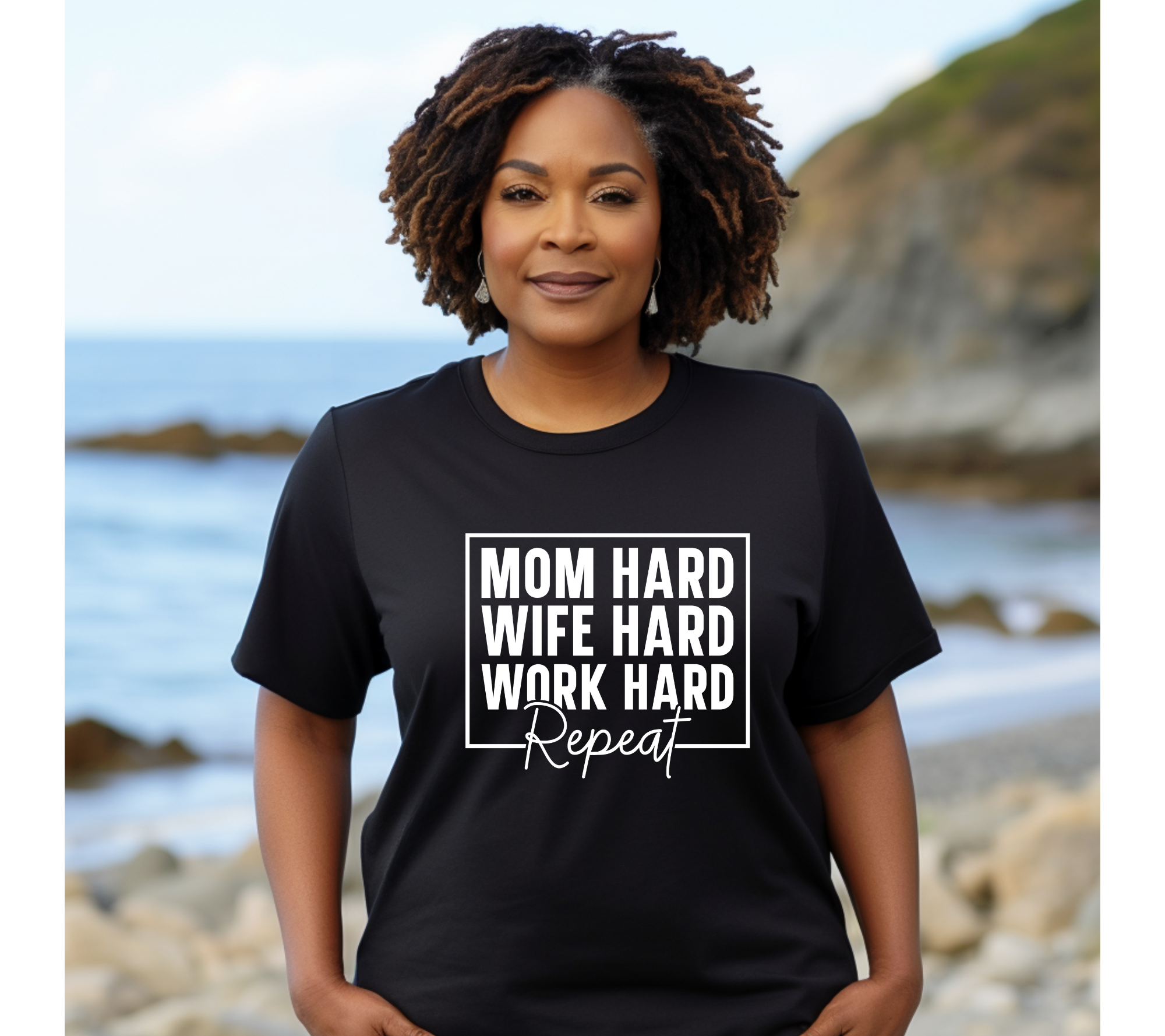 MOM HARD WIFE HARD WORK HARD