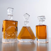 Decantador de whisky rectangular de 750 ml