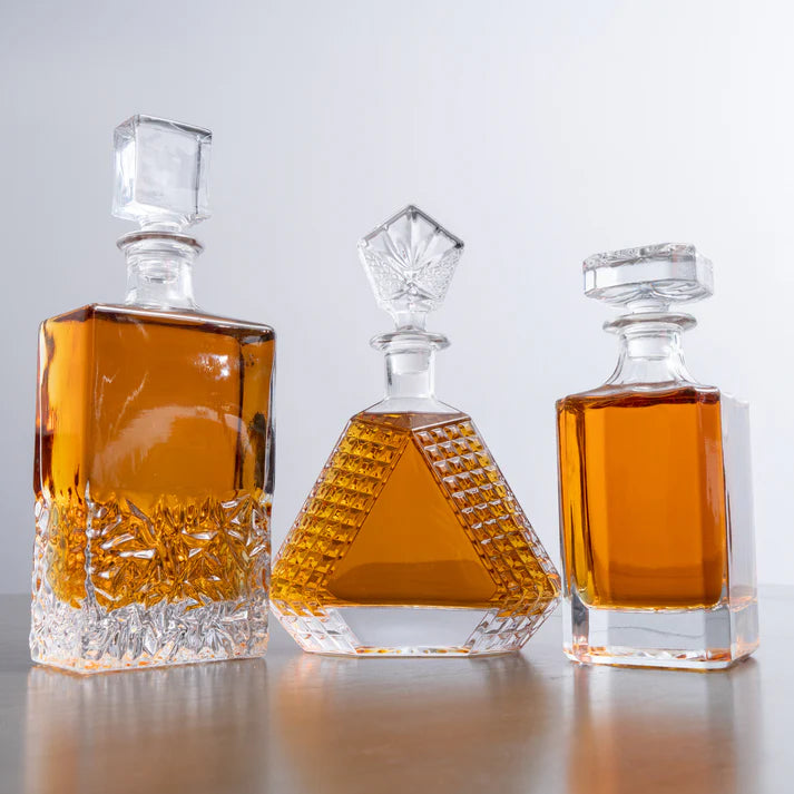 Decantador de whisky rectangular de 750 ml