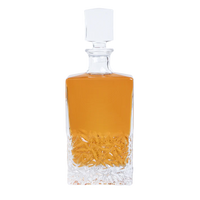 Decantador de whisky rectangular de 750 ml