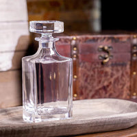 Decantador de whisky cuadrado de 750 ml