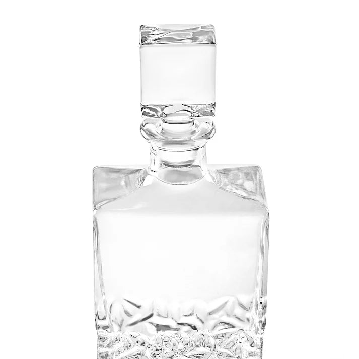Decantador de whisky rectangular de 750 ml